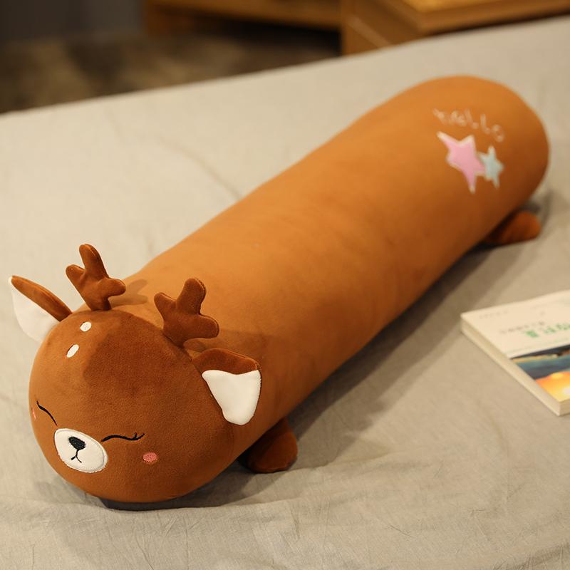 Круглая наволочка Мягкая ткань Длинная наволочка Милый шейный валик Подголовник Новая колонка Длинная декоративная подушка Домашний декор