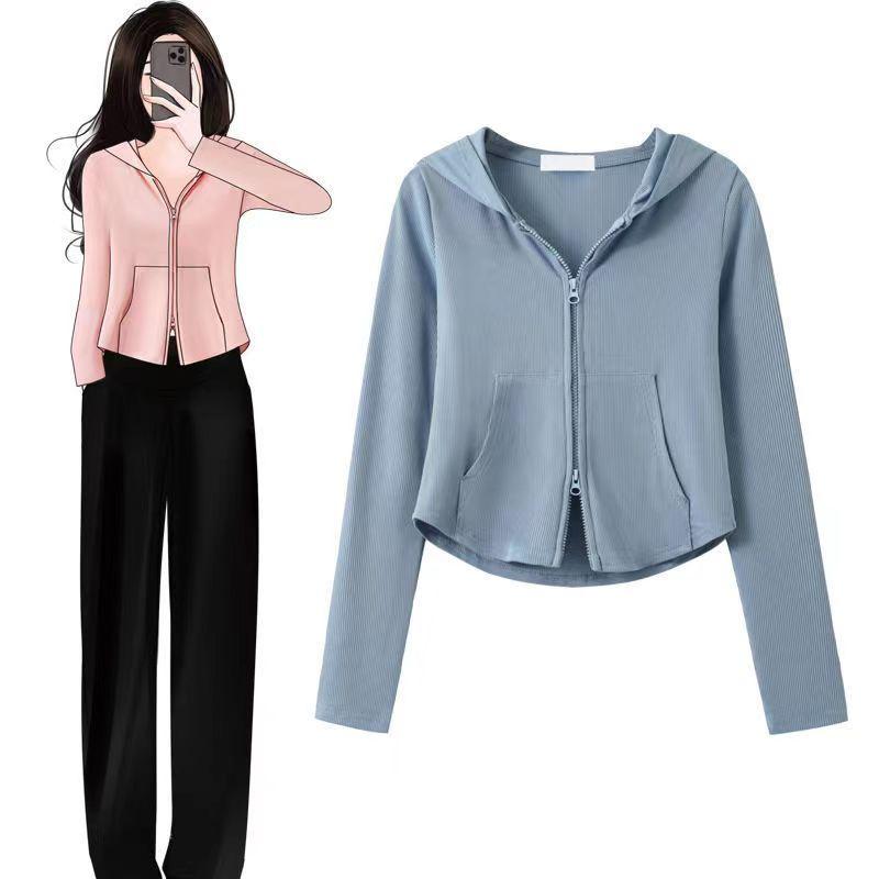 Новый короткий кардиган с длинными рукавами и нишевым свитером Sweet Design Slim