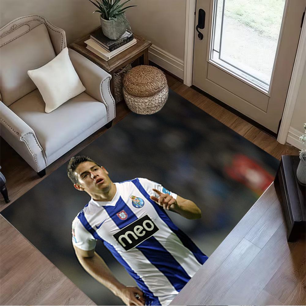 Soccer Player Action Carpet Suitable for Game Room Bedrooms Balcony Playrooms Antislip Carpet Decorate Offices Wedding Party Gift