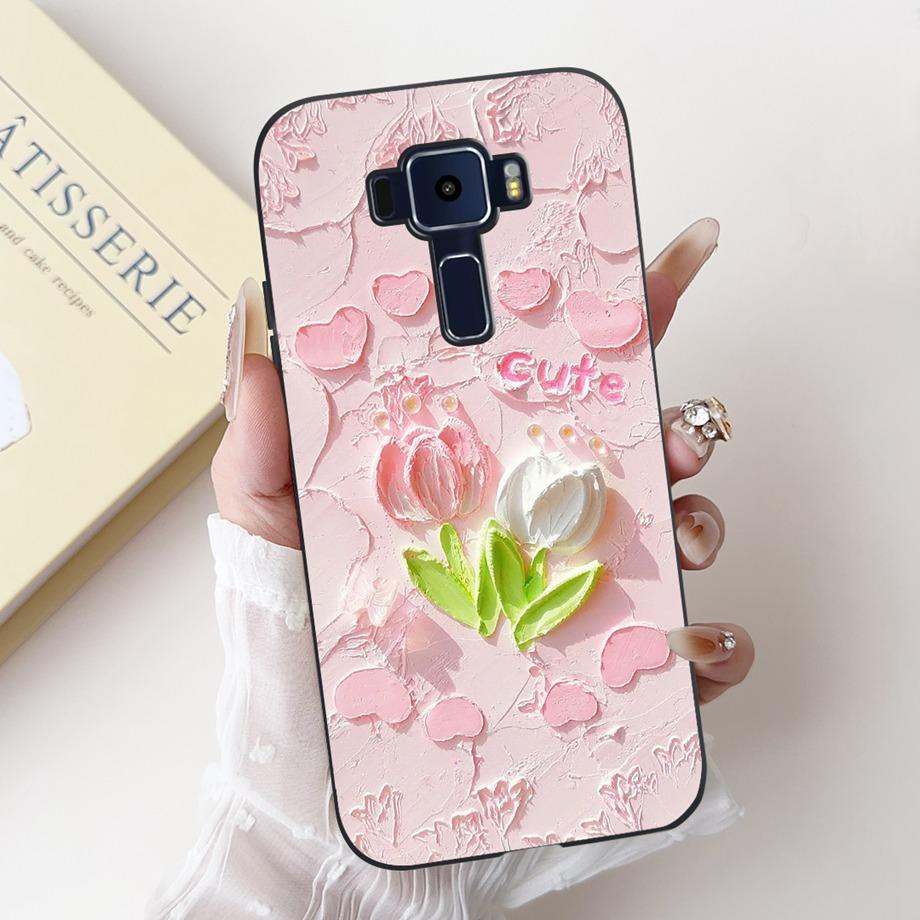 Для ASUS Zenfone 3 ZE520KL Z017D 4 Max ZC520KL X008D 3 Max ZC520TL Чехол Мягкий Силиконовый Задняя Крышка Сумка с Рисунком Сердце Бабочка Цветок
