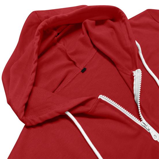 Мужская футболка с капюшоном на молнии, летняя футболка с коротким рукавом, однотонная футболка с полной молнией и карманами для повседневных занятий спортом, уличного спорта, спортзала