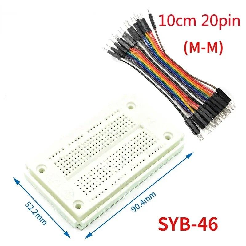 Набор перемычек для макетной платы Dupont Line Kit MB102 ZY-204, 400 соединительных точек, макетная плата для печатной платы без пайки, DIY мини-тестовые наборы для прототипов