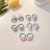 10pcs/set Little Girls Kawaii Elastic Hair Bands Cute Thumb Hair Twister Hair Tie Children High Elastic Cartoon Hair Accessories
