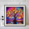New Arrival 5D DIY Full Circle Diamond Painting "Colorful Tree" Embroidery Cross Stitch Home Decor Gift