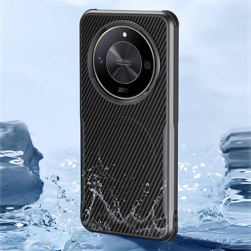 Чехол для телефона из кевларового волокна с магнитным креплением для Honor 200 Pro, противоударный чехол Magsafe для Huawei Honor 200 Pro с функцией беспроводной зарядки