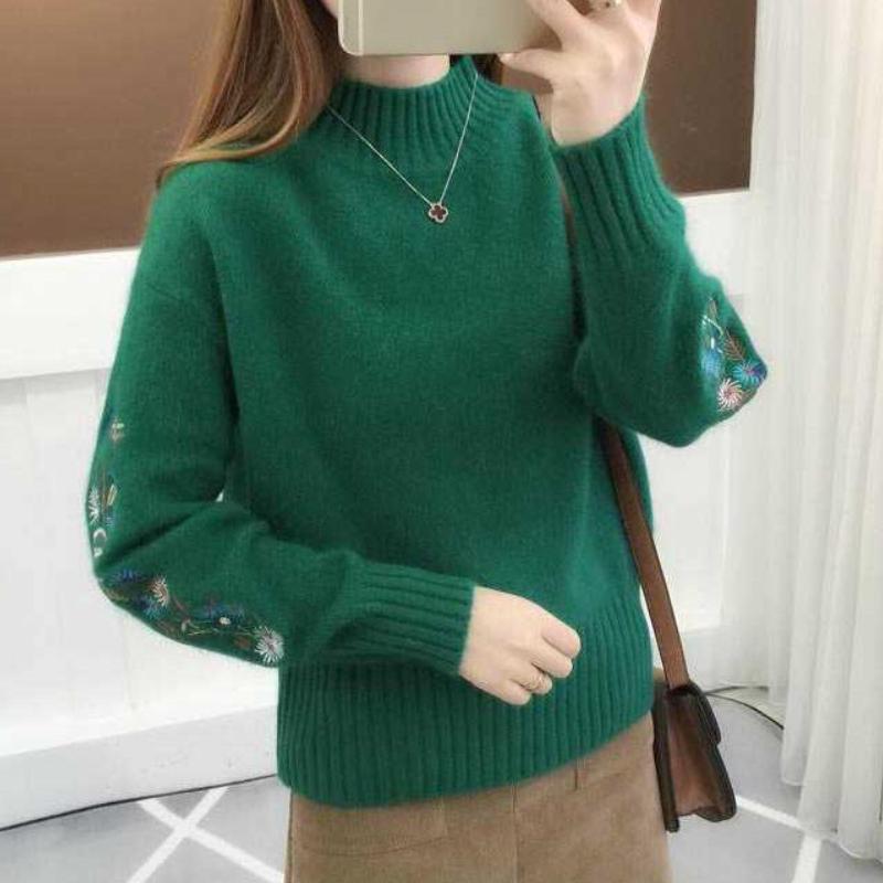 Turtleneck Sweater Women Pullover High Elasticity Knitted Slim Jumper Autumn Winter Female Sweater