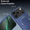 Protective Case - BOOLING - for iPhone 17 Pro Max - Silicone with Magnetic Circle and Blue Stand
