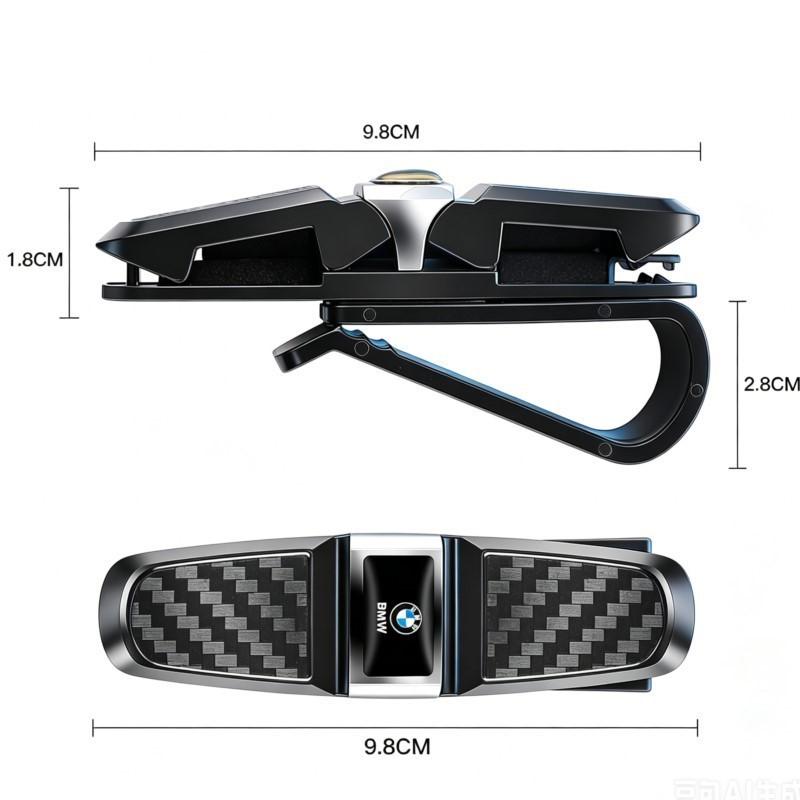 BBIP8 M Car Auto Sun Visor Glasses Box Universal Sunglasses Clip Card Ticket Emblem For BMW G80 G07 G42 G14 G15 G16 E46 E90 F20 E60