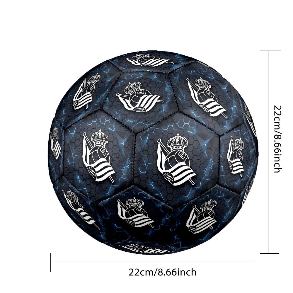 Real Sociedad FC Size 5 Standard Football Durable Training Match Soccer Ball for Adult Outdoor Sports
