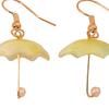 1 пара женских серег-зонтиков, ювелирные изделия контрастного цвета, универсальные милые серьги-крючки