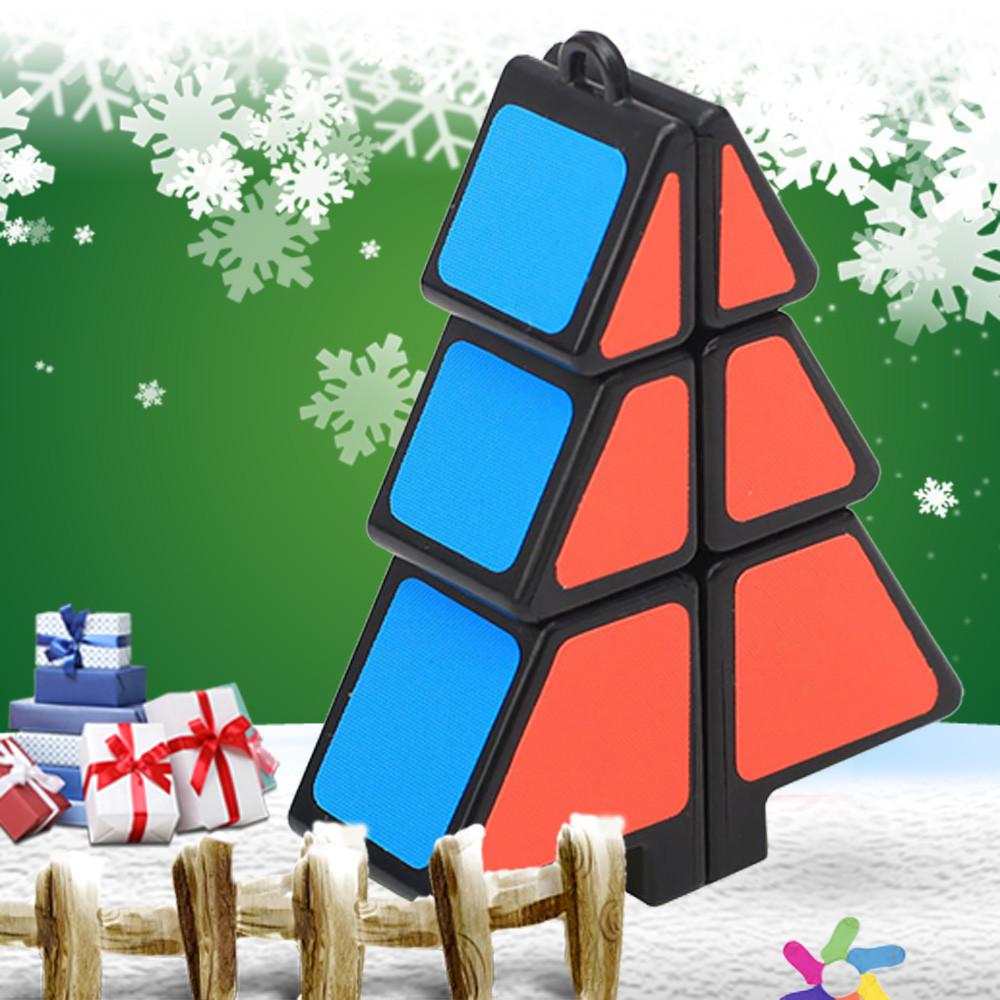 (H0826)Magic Cube 1 x2 x3 Рождественская елка Куб Головоломка Ультра-гладкая Волшебная Головоломка Рождественские Подарки