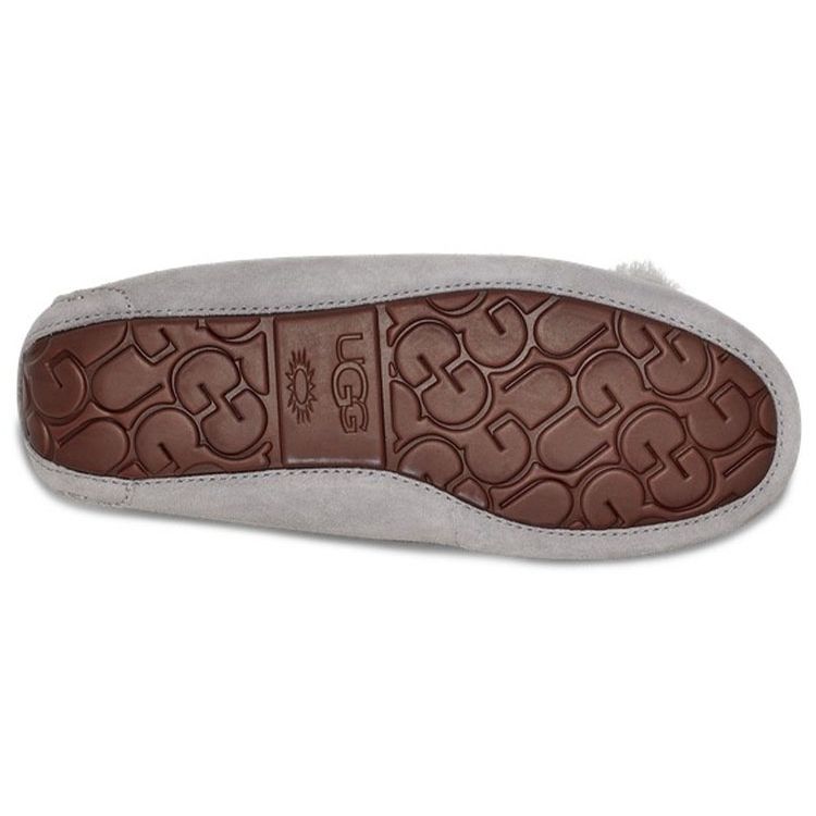 UGG Ansley Bow Plush Flat Shoes Женские туфли светло-серые 1113470-LGRY