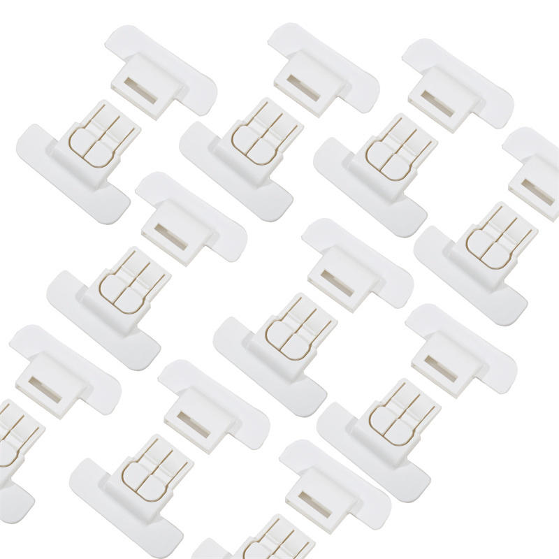 10pcs Child Proof Refrigerator Door Lock Automatic Non-punch Universal Cabinet Drawers Door Safety Buckle