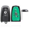 3 кнопки, 433 МГц, умный удаленный автомобильный брелок без ключа с 49 чипами A2C93142101, подходит для Forddo
