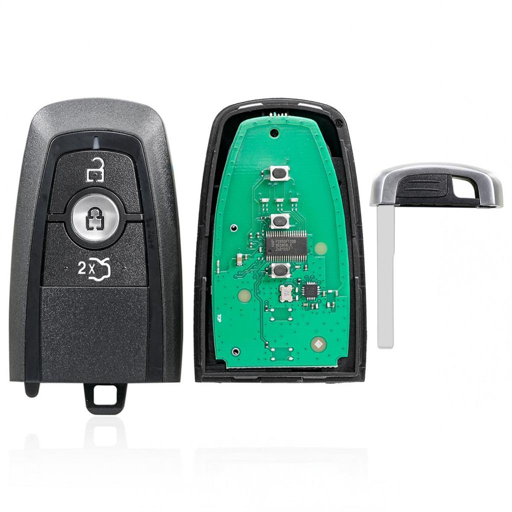 3 кнопки, 433 МГц, умный удаленный автомобильный брелок без ключа с 49 чипами A2C93142101, подходит для Forddo