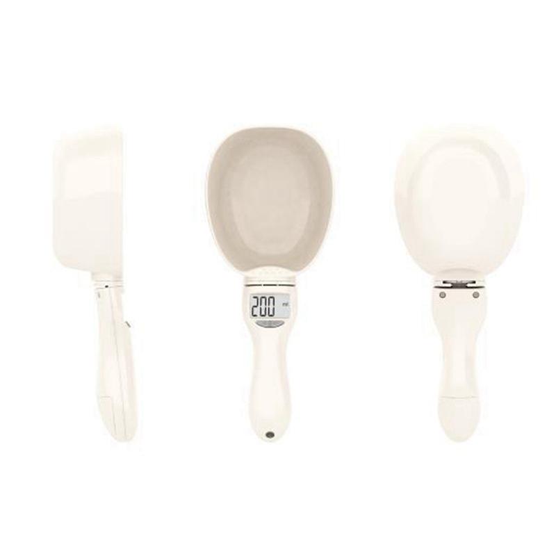 Pet Food Electronic Measuring Tool Digital Spoon Scale Grams with LCD Display for Dogs and Cats Food