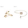 Retro Alloy Punk Hollow Out Geometric Shape Arm Chain Bracelet