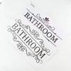 Removable WC Doorway Sign Self-Adhesive Bathroom Wall Sticker Toilet Door Stickers  Bathroom