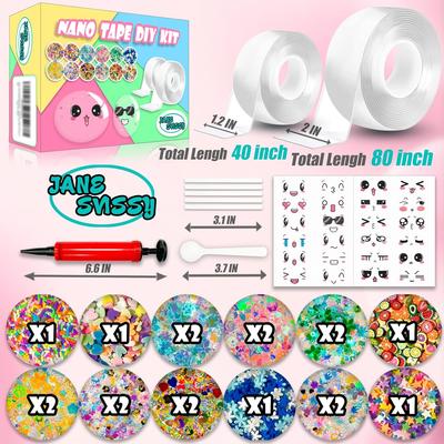 Набор для создания пузырей из нано-ленты, Игрушки для девочек, Набор для рукоделия, Крутые вещи для девочек, Милые вещи, Крутые вещи для детей, Мальчиков, Подарок для 4, 5, 6, 7, 8, 9, 10, 11,