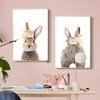 Cute Animal Rabbit Bunny Tail Poster Nursery Decorative Paintings Canvas Wall Art Pictures Nordic Kawaii Kids Baby Bedroom Decor