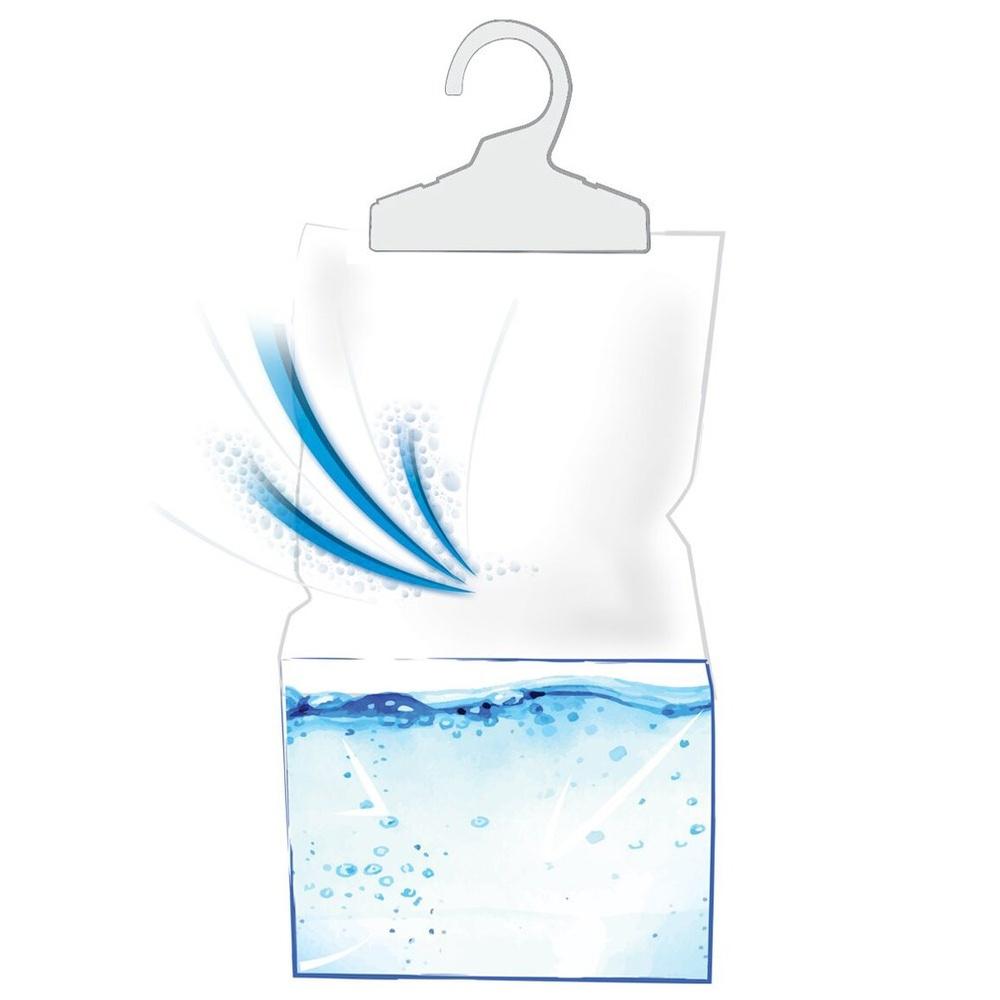 Moisture Absorber, Air Dehumidifier for Rooms, Wardrobes, on a Hanger, 400g