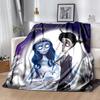 1pc Blanket sorrow love The Corpse Bride Print Design, Lightweight Blanket for Sofa, Bed- Soft &Warm, Gift for All Seasons like Christmas, Halloween
