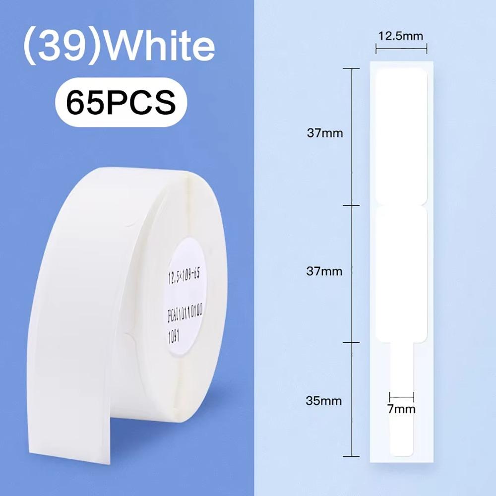 65 шт./рулон Мини Кабельная Бумага для Лазера Самоклеящаяся Термо Кабельная Наклейка Для Niimbot D101/D11/H1