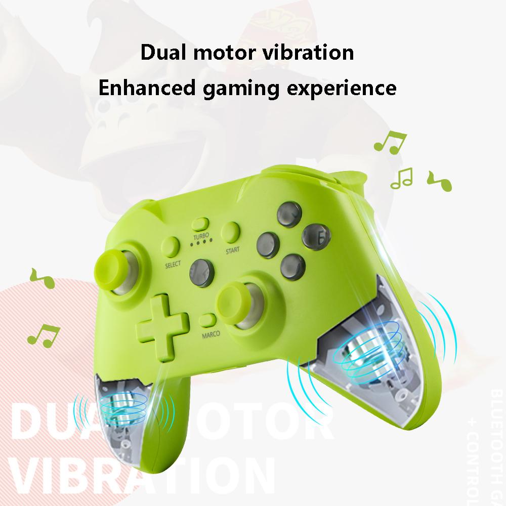 Беспроводной геймпад для Android/iOS/ПК/PS3/PS4 Bluetooth игровой контроллер 6-осевой гироскоп TURB непрерывная функция двойной вибрации двигателя