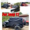 Чехол на половину автомобиля для JEEP Wrangler TJ 2 двери/4 двери водонепроницаемый солнцезащитный козырек от УФ-излучения пылезащитный чехол внешние аксессуары черный