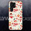 Christmas Santa Claus Snowman Phone Case For Samsung S25 Edge Ultra S23 S22 S21 S20 Ultra Plus S24 Fe A54 A53 A25 Glass Cover