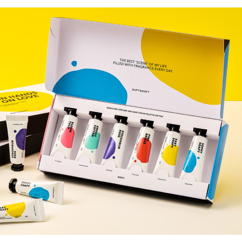 Duft & Doft Signature Perfume Mini Hand Cream Palette Edition 6 видов, 60 мл, 1 набор