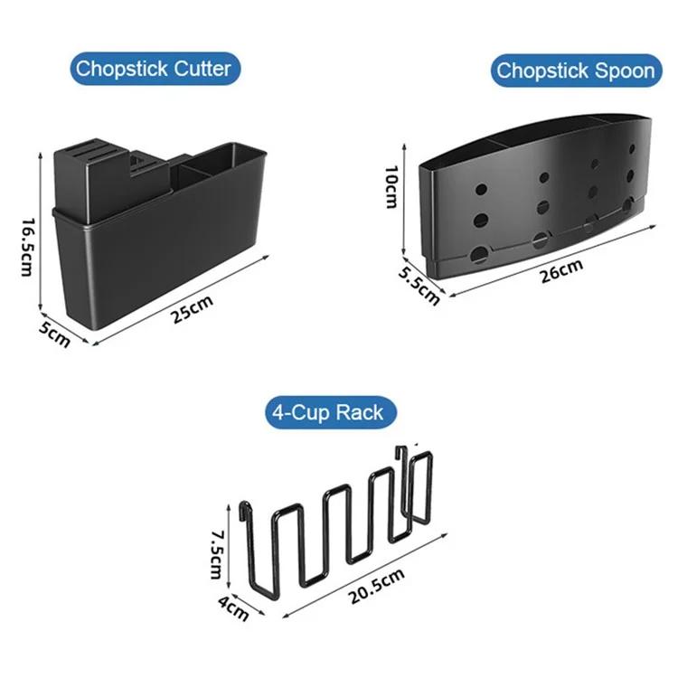 006-WDJ-6937B-WH Полка для сушки посуды с выдвижным сливным носиком, держатель кухонной столешницы для мисок, столовых приборов, вилки