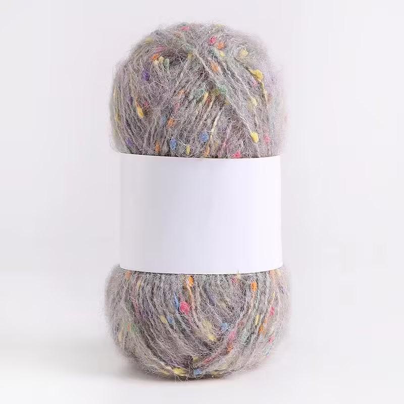 Цветная мохеровая флисовая пряжа ручной работы для шарфов, шапок, сумок, одежды и кукол