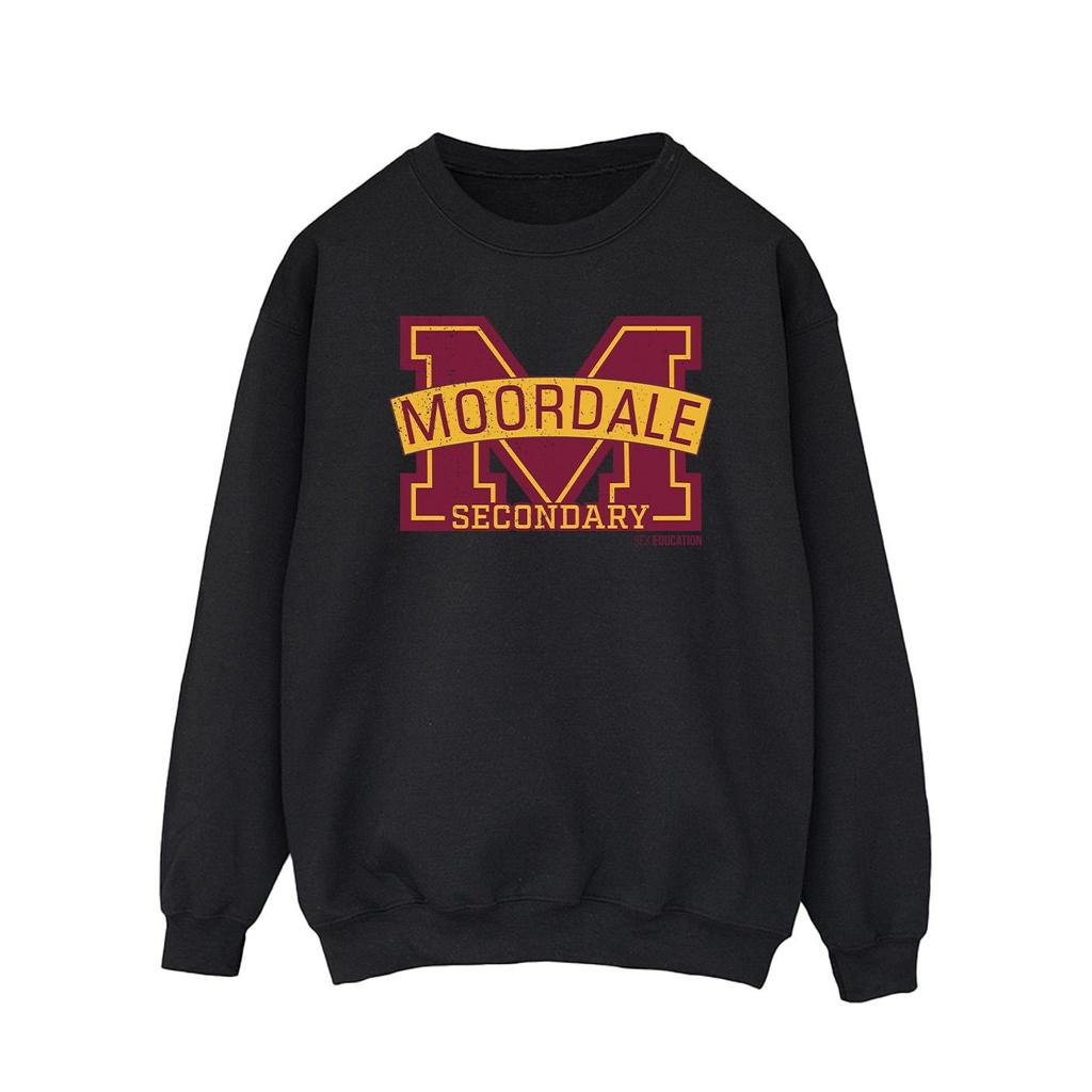 Netflix Mens Sex Education Moordale Cracked M Logo 2 Sweatshirt