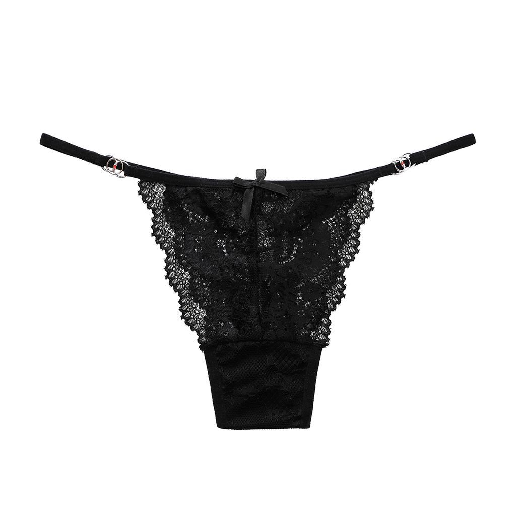 Женские трусики-стринги, сексуальные кружевные трусы с цветами и низкой талией, модные прозрачные трусы197