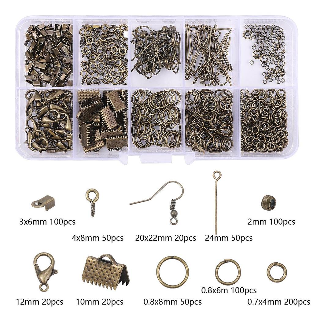 1Set/box Metal Charms Clasps Hook Earring Needle for DIY Accessories Jewelry Making