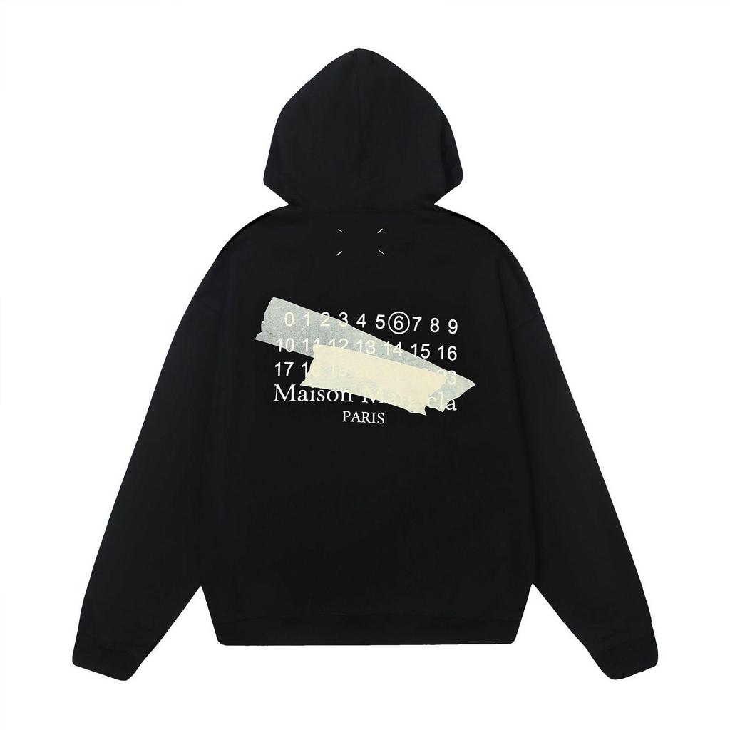 Maison Margiela MM6 Унисекс Худи-Кардиган на молнии из махровой ткани