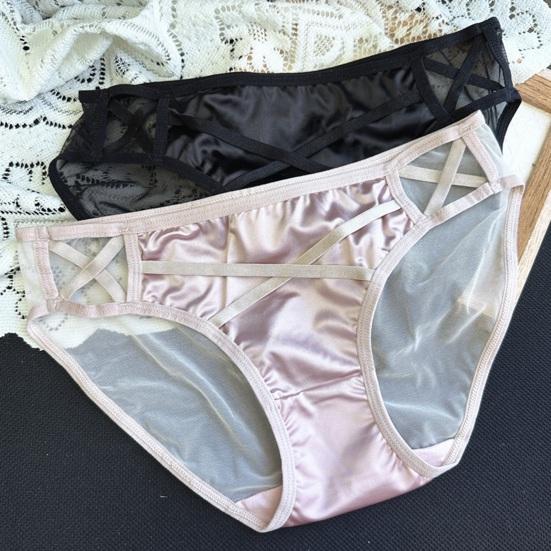 Женское сексуальное прозрачное сетчатое нижнее белье, бесшовные трусики-слипы с низкой посадкой, просвечивающие, мягкие, эластичные, дышащие