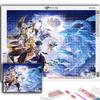5D Алмазная картина Полный Алмаз Genshin Алмазная картина Ручная работа Diy Алмазная мозаика Картина Украшение дома