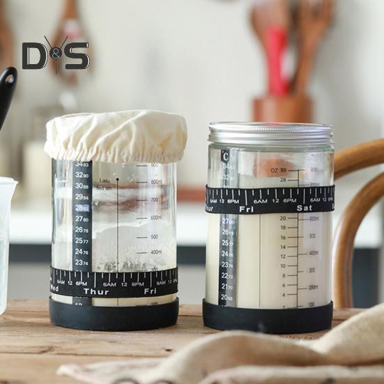 Стартовый набор для закваски с тканевым чехлом, большой емкости, без содержания бисфенола А, многоразовые принадлежности для выпечки хлеба на закваске