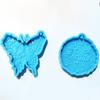Cute for Butterfly Resin Mold Silicone Keychain Mold Pendant Epoxy Casting Mould with Hole for DIY Crafts Jewelry Making