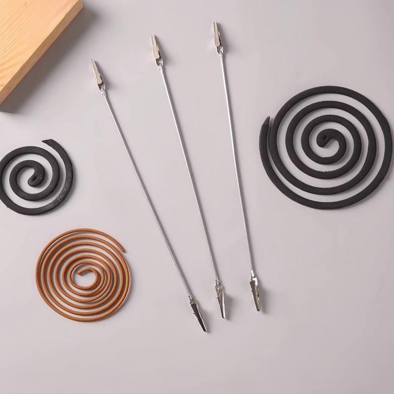 Двусторонний держатель для благовоний от комаров, зажим-крокодил, кронштейн с гибким шлангом для сломанных палочек благовоний, для дома, на улице