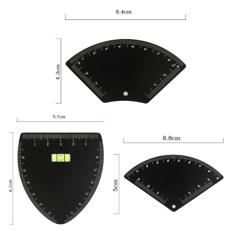 Adjustable Brow Stencils Featuring Measurement Markers & Type Templates Easy to Carry for Excellent Application Use