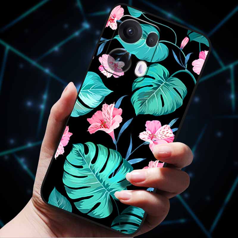3D Цветочный тисненый чехол для OPPO Reno 13 Reno13 Pro 13F 5G, чехол из мягкого силикона для OPPO Reno13 Pro, задняя крышка