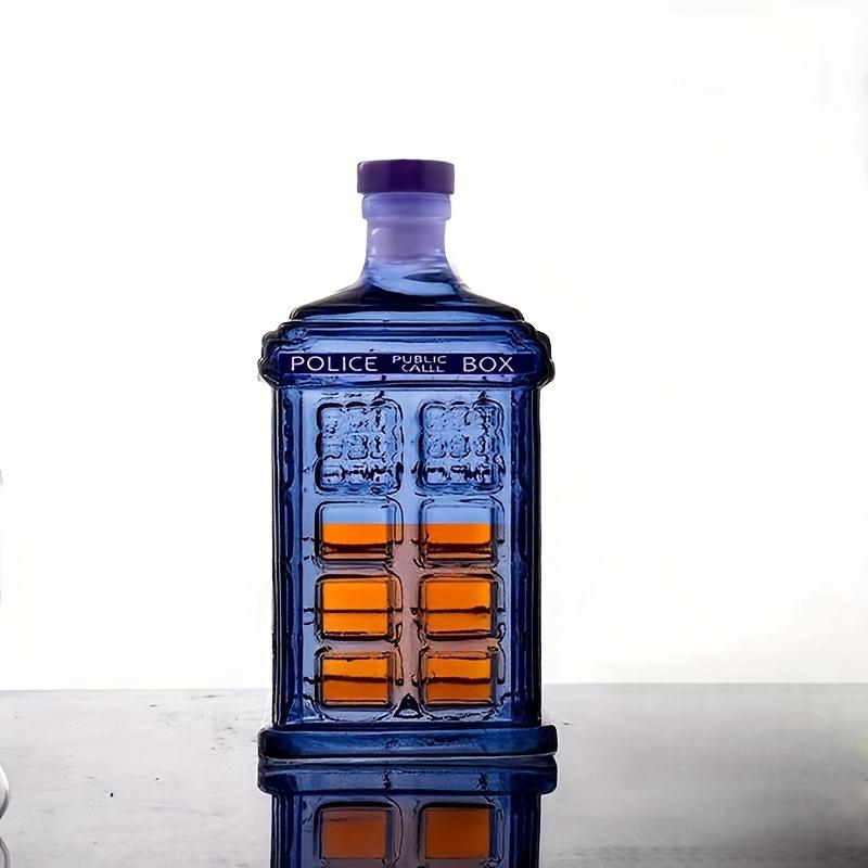 Креативно оформленный декантер для вина в форме полицейского участка, уникальная бутылка для виски объемом 300 мл, мини-портативный дозатор для алкоголя