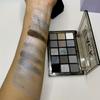 Палитра теней для век Smoky Eyeshadow Palette из 15 оттенков. Стойкие высокопигментированные тени для век с универсальными матовыми и блестящими покрытиями, панковские черные и оттенки серого