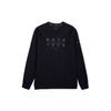 Anta Lifestyle Series Letter Round Neck Pullover Sweatshirt Men Sweatshirt Basic-Black 152337713-5