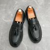 2025Men Casual Leather Shoe High Quality Classic Business Dress Shoe Outdoor Antiskid Casual Flat Designer Tassel Loafer