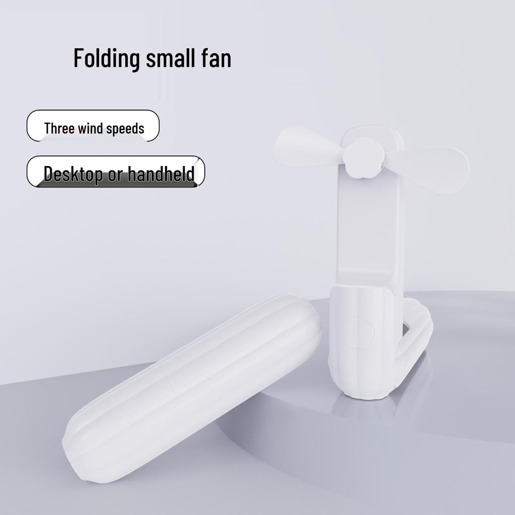 Portable Mini Handheld Folding Fan with USB Charging and Long Battery Life