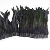 10Meters Rooster Tail Feathers Trim 25-30Cm Coque Feathers Trimming For Handiwork Crafts Carnival Dress Skirt Costumes Plumes
